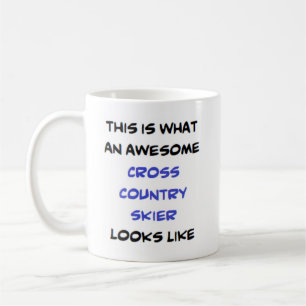 Caneca De Café Skier Cross country, incrível