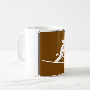 Caneca De Café Skiing Sign Mug