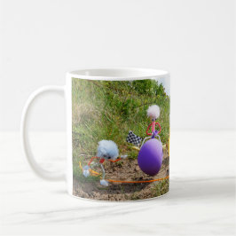 Caneca De Café Skippiebal race van Fubby poppetjes op ballonnen.
