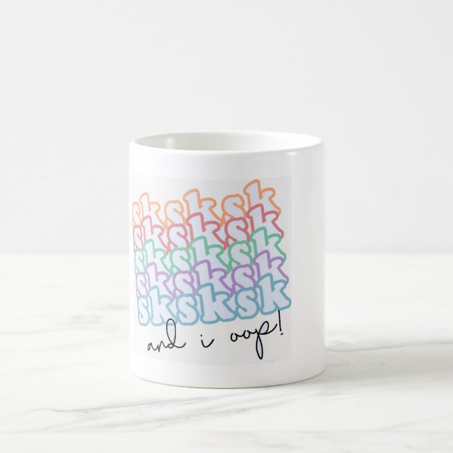 Caneca De Café SKSK e eu fazemos Mug (Centro)