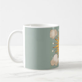 Caneca De Café Sky Blue Mamãe Mug - Você Torna Meu Mundo Mais Bri