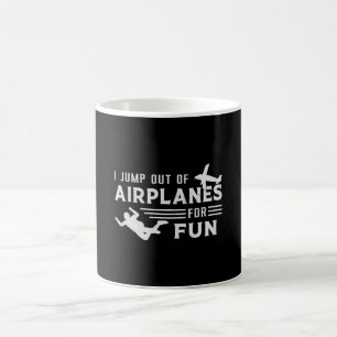 Caneca De Café Skydive Skydive Jump Plane Engraçado