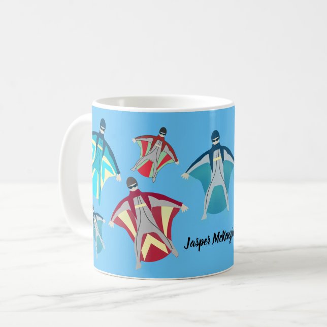 Caneca De Café Skydiving (Frente Esquerda)