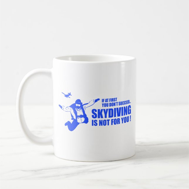 Caneca De Café Skydiving Não É Para Você, Café Mug (Esquerda)