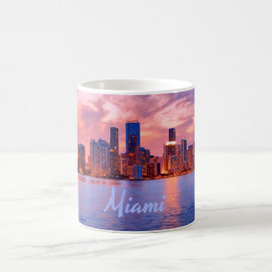 Caneca De Café Skyline City da Flórida de Miami
