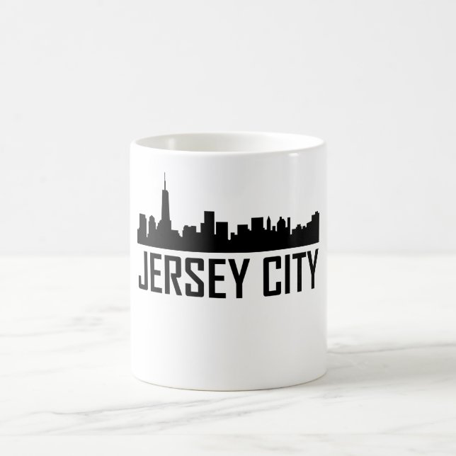 Caneca De Café Skyline da cidade de Jersey City New-jersey (Centro)