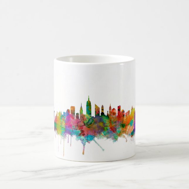 Caneca De Café Skyline da Nova Iorque (Centro)