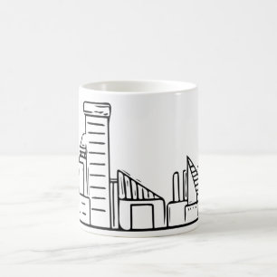 Caneca De Café Skyline de Baltimore