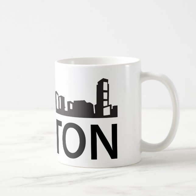 Caneca De Café Skyline de Boston (Direita)