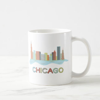 Caneca De Café Skyline de Chicago