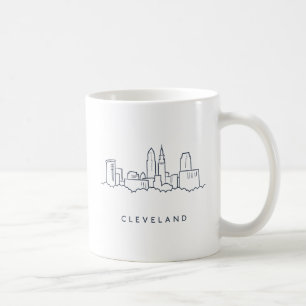Caneca De Café Skyline de Cleveland Ohio