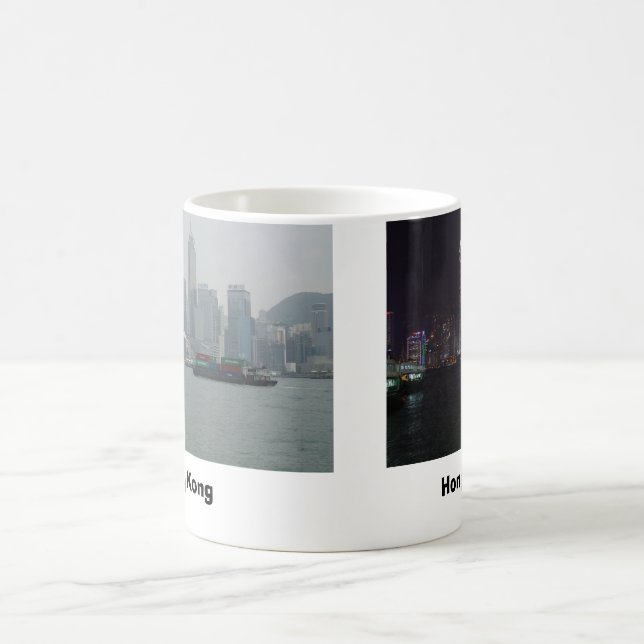 Caneca De Café Skyline de Hong Kong (Centro)