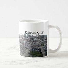 Caneca De Café Skyline de Kansas City com o Kansas City no céu