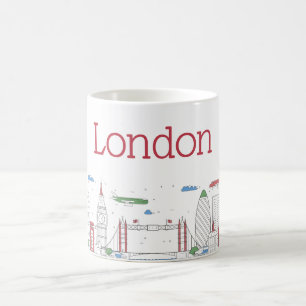 Caneca De Café Skyline de Londres