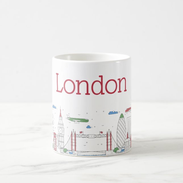 Caneca De Café Skyline de Londres (Centro)