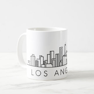 Caneca De Café Skyline de Los Angeles - Design de paisagem urbana