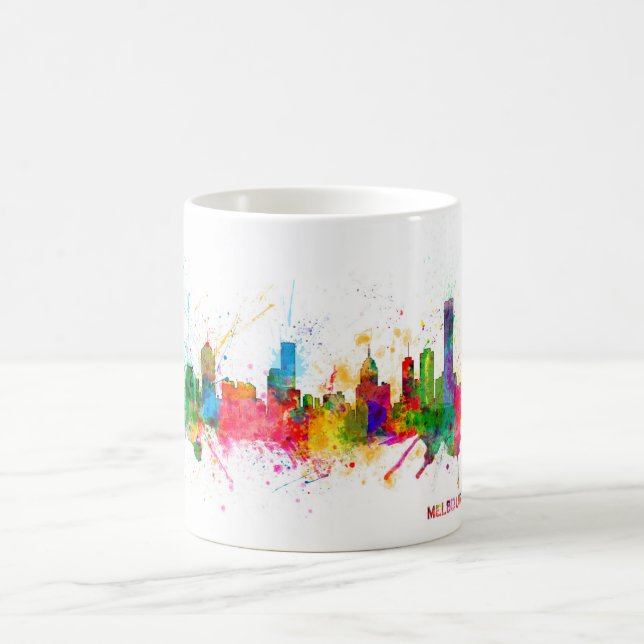 Caneca De Café Skyline de Melbourne (Centro)