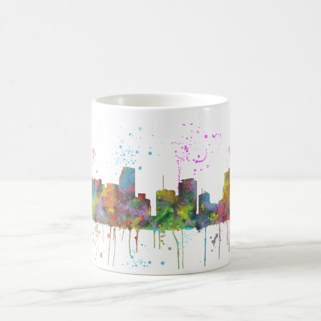 CANECA DE CAFÉ SKYLINE DE MIAMI FLORIDA (Centro)