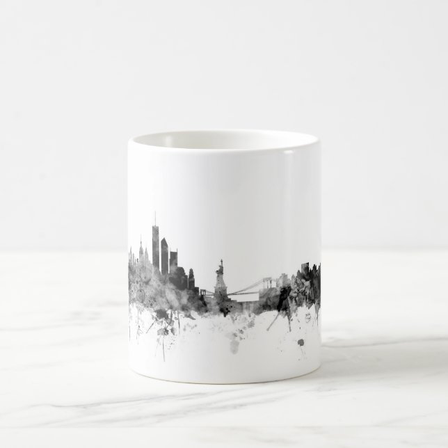 Caneca De Café Skyline de New York (Centro)