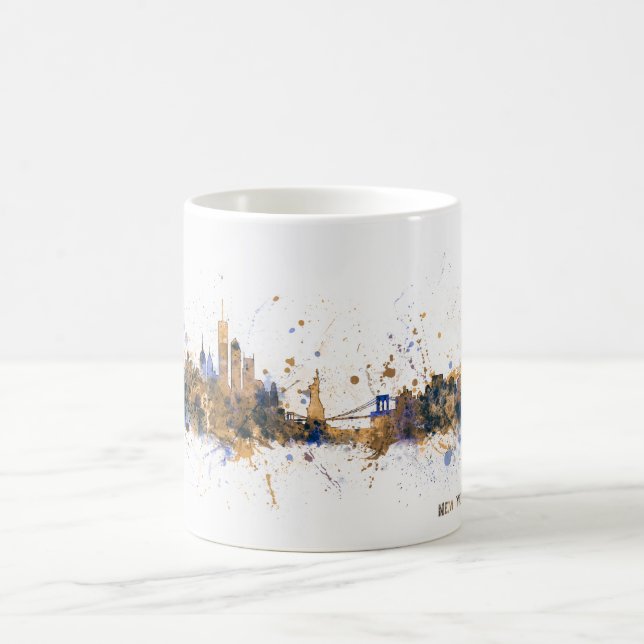 Caneca De Café Skyline de New York (Centro)
