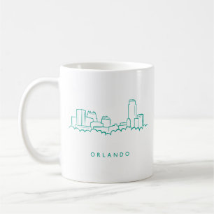 Caneca De Café Skyline de Orlando Florida