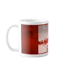 Skyline de Ottawa com grunge vermelho