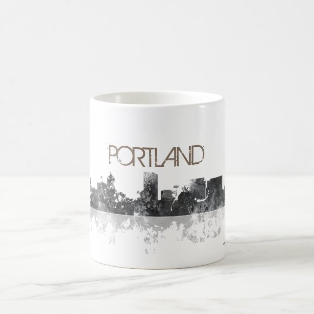 CANECA DE CAFÉ SKYLINE DE PORTLAND OREGON (Centro)