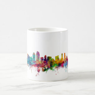 Caneca De Café Skyline de San Diego Califórnia