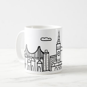 Caneca De Café Skyline de San Francisco
