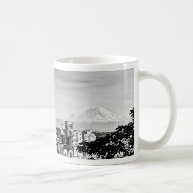 Caneca De Café Skyline de Seattle (Direita)