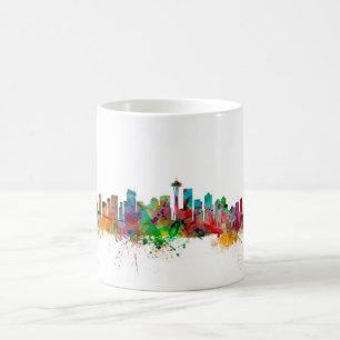 Caneca De Café Skyline de Seattle Washington