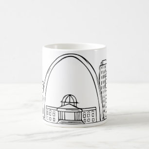 Caneca De Café Skyline de St Louis