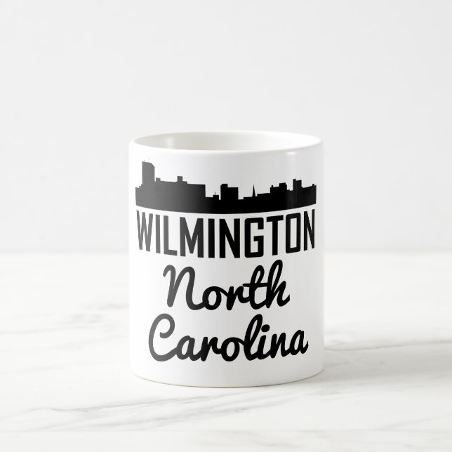 Caneca De Café Skyline de Wilmington North Carolina (Centro)