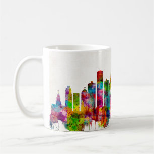 Caneca De Café Skyline Detroit Michigan