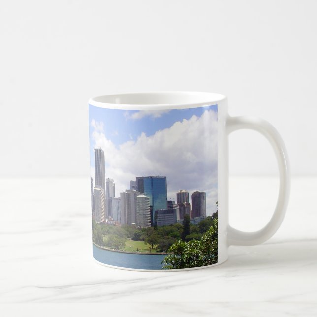 Caneca De Café Skyline do centro de Sydney (Direita)