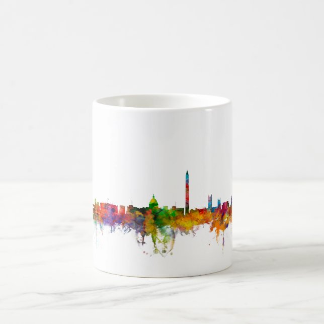 Caneca De Café Skyline do Washington DC (Centro)