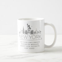 Skyline Estilizado em Nova York | Slogan Personali