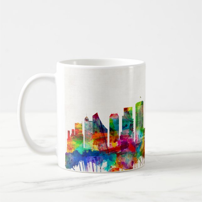 Caneca De Café Skyline Indiana de Indianápolis (Esquerda)