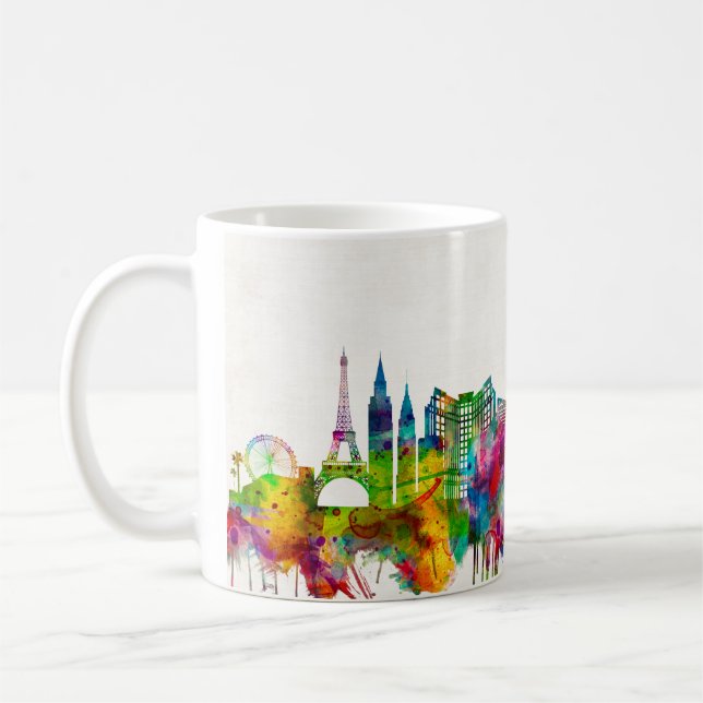 Caneca De Café Skyline Las Vegas Nevada (Esquerda)
