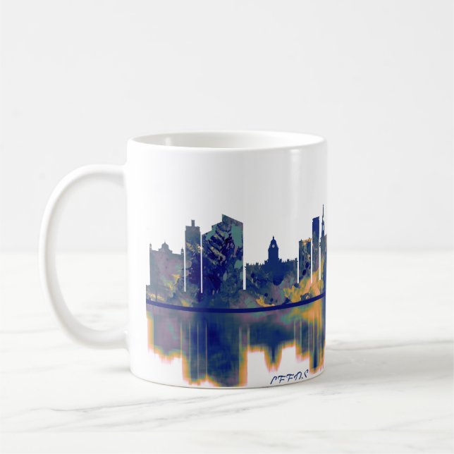 Caneca De Café Skyline Leeds (Esquerda)