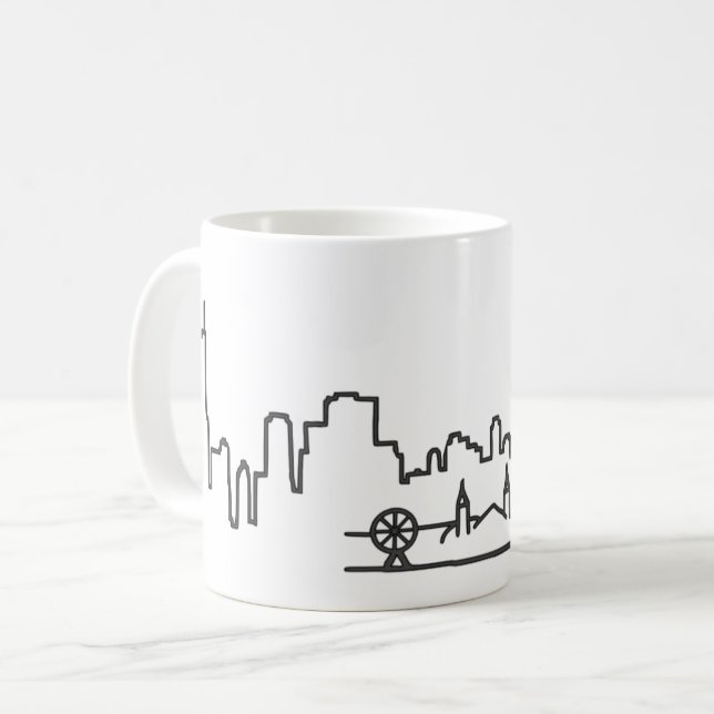 Caneca De Café Skyline Mug (Frente Esquerda)