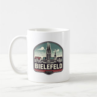 Caneca De Café Skyline Retro Bielefeld