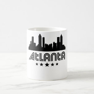 Caneca De Café Skyline retro de Atlanta