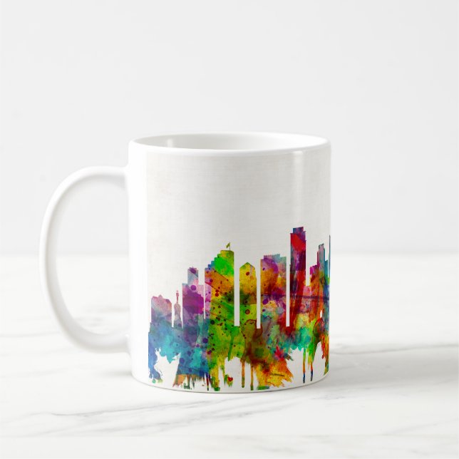 Caneca De Café Skyline San Diego California (Esquerda)