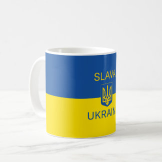 Caneca De Café Slava Ucraniano glória da Ucrânia símbolo de paz d