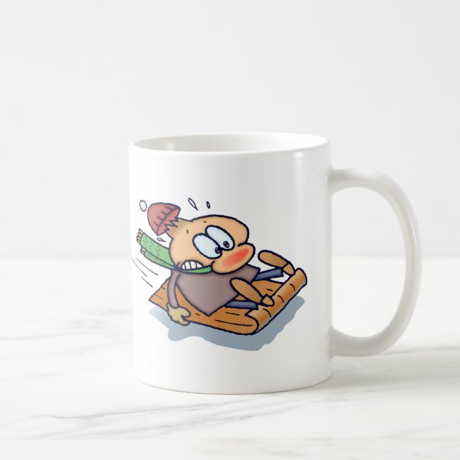 Caneca De Café Sledding, eu travo para ninguém! (Direita)