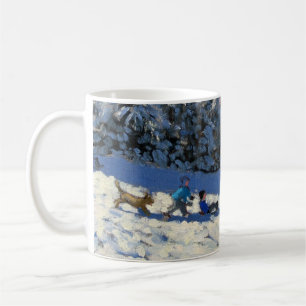 Caneca De Café Sledging perto de Youlgreave Derbyshire