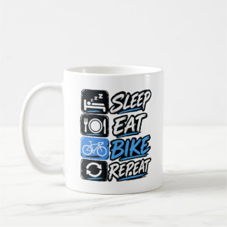 Caneca De Café Sleep Eat Bike Repeat