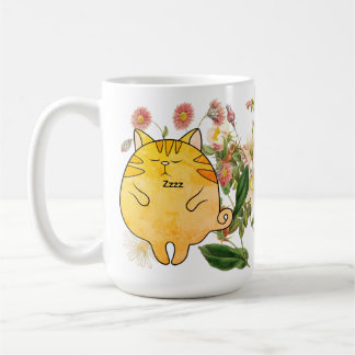 Caneca De Café Sleepy Ginger Cat