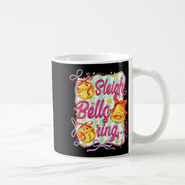 Caneca De Café Sleigh Bells Ring Christmas Design For Girls  (Direita)
